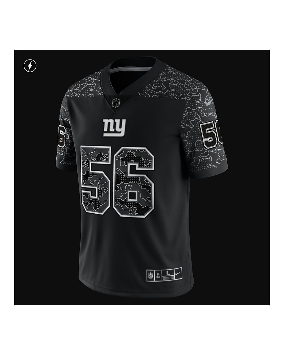 NFL New York Giants RFLCTV Lawrence Taylor Men s Fashion Football Jersey. Nike